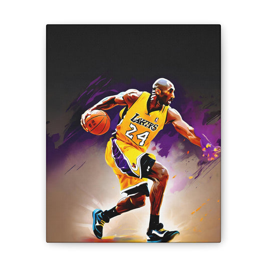 Ignite the Mamba Mentality: Kobe Bryant Oil Painting