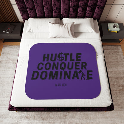 Hustle. Conquer. Dominate. The Sherpa Blanket That Fuels Your Drive