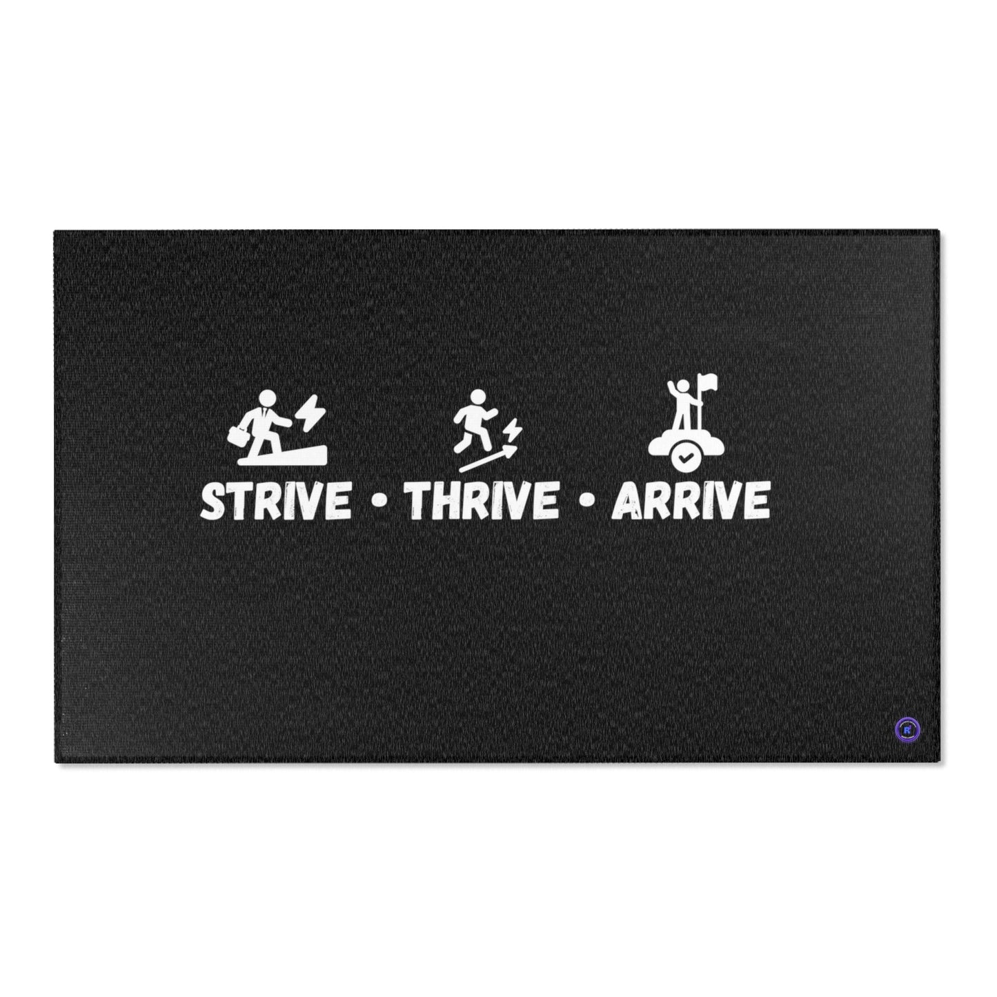 Strive Thrive Arrive Motivational Area Rug