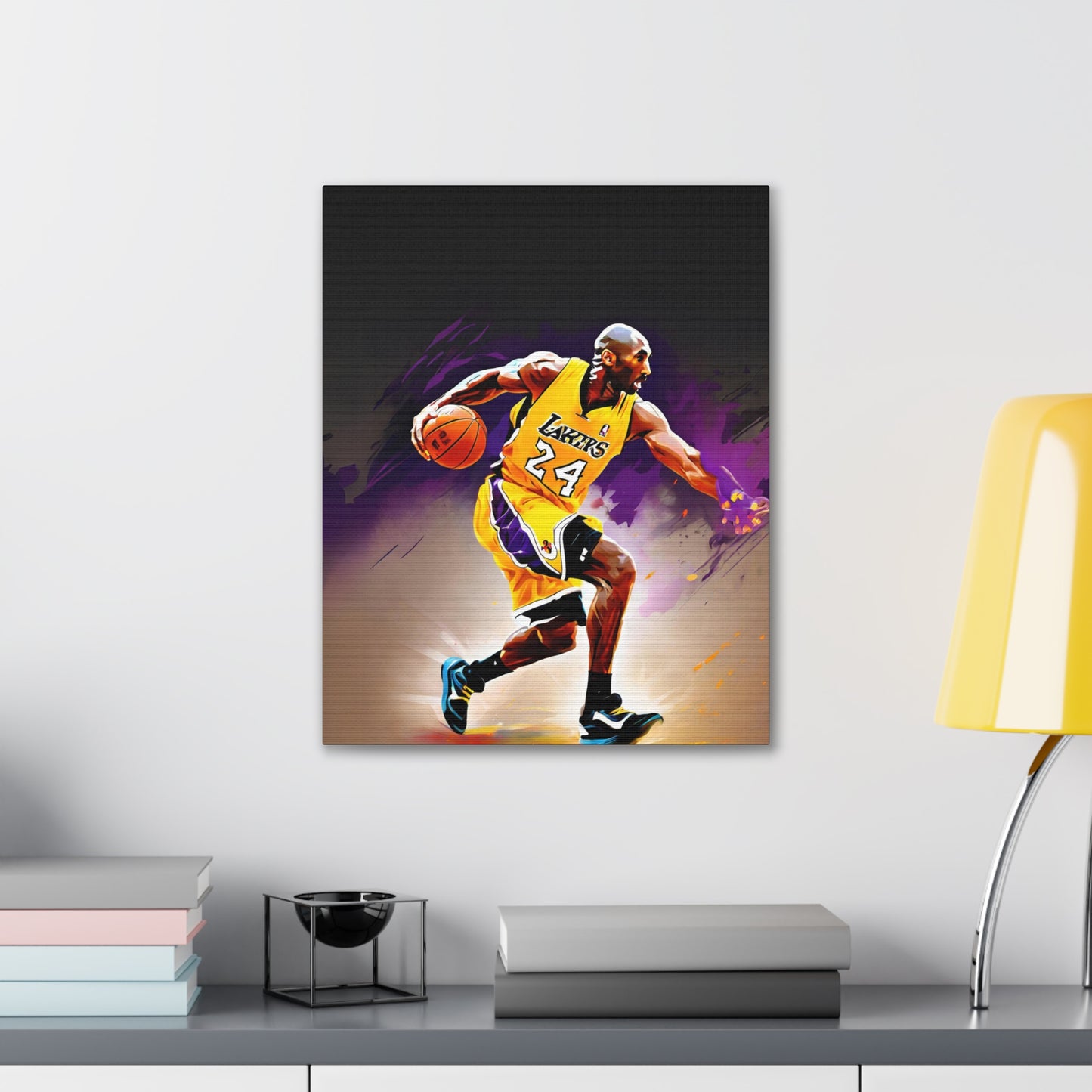 Ignite the Mamba Mentality: Kobe Bryant Oil Painting