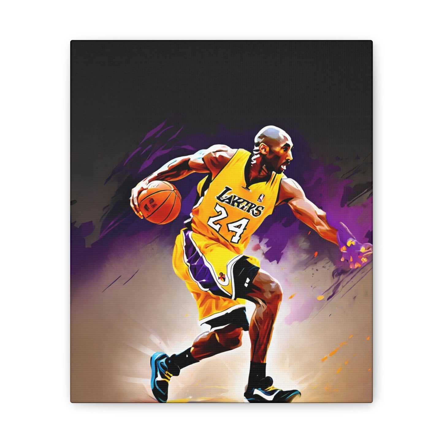 Ignite the Mamba Mentality: Kobe Bryant Oil Painting