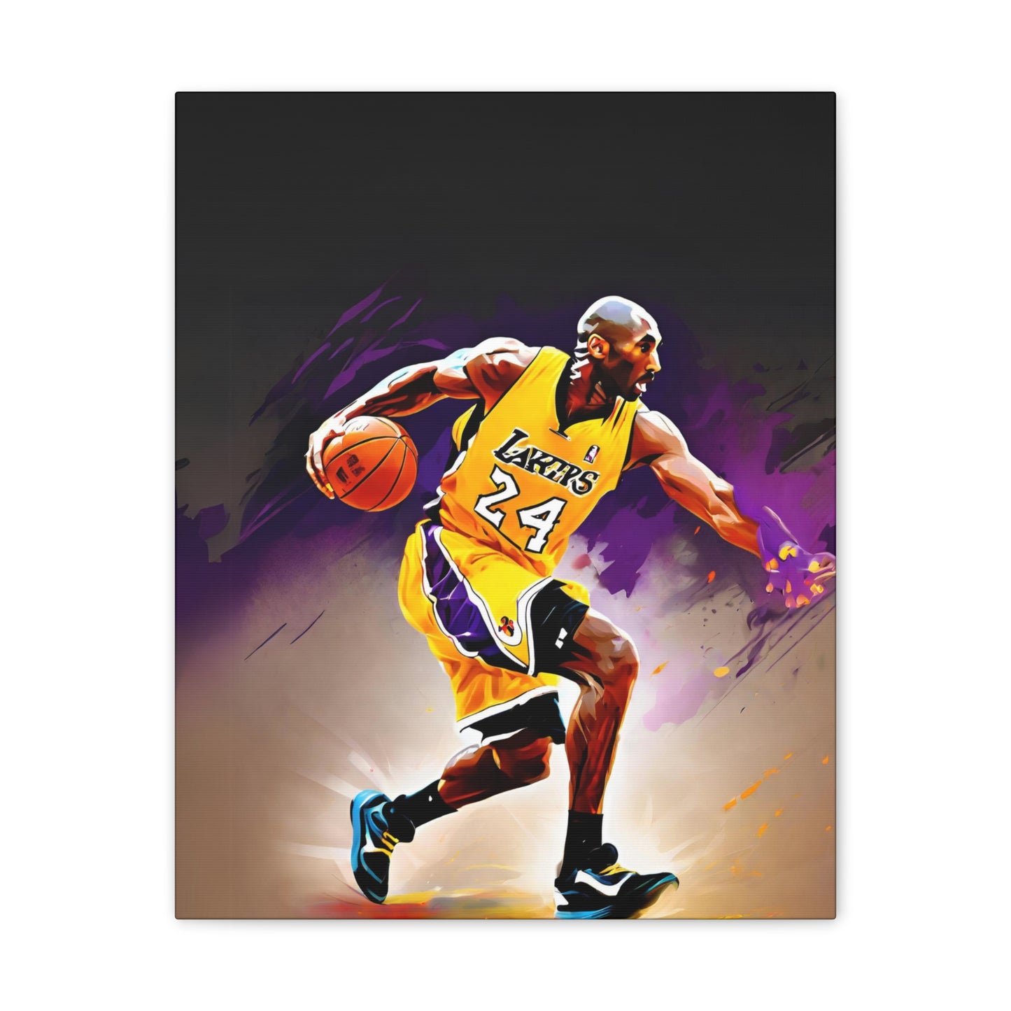 Ignite the Mamba Mentality: Kobe Bryant Oil Painting