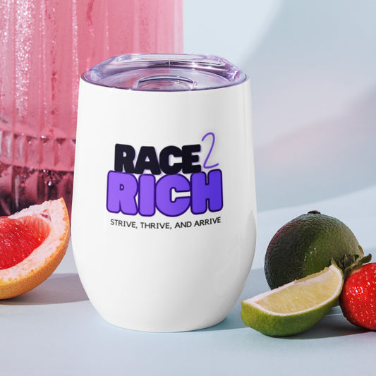 Race2Rich Wine tumbler